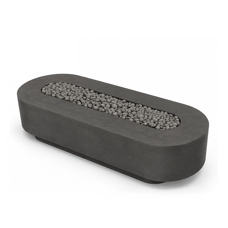 Pill | Obround Concrete Fire Table