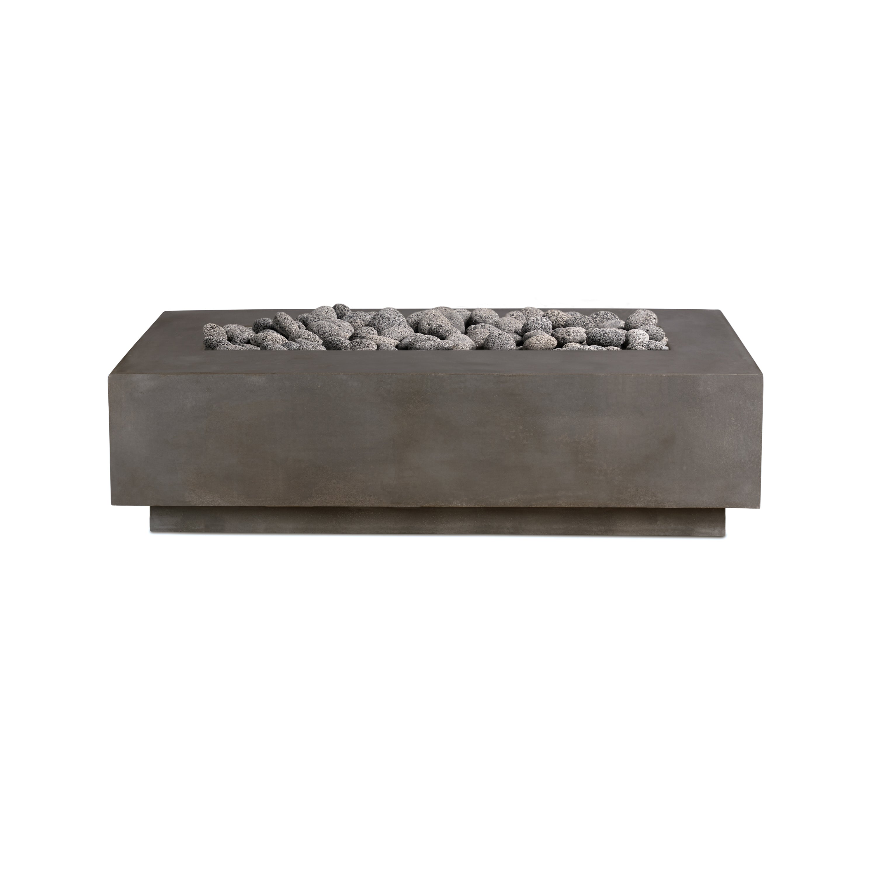 Lineal | Rectangular Concrete Fire Table - Crete Design