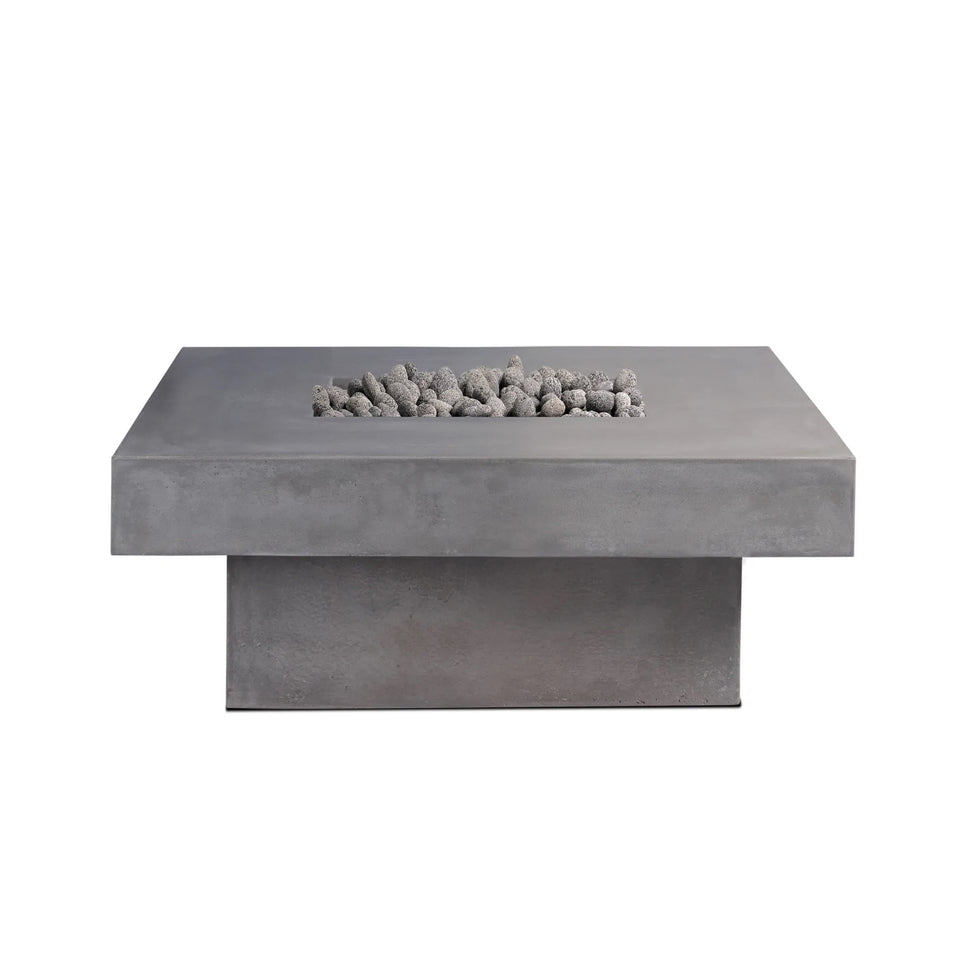 Platz - Square Concrete Fire Pit Table